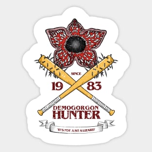 STRANGER THINGS 3 : DEMOGORGON HUNTER GRUNGE STYLE V2 Sticker